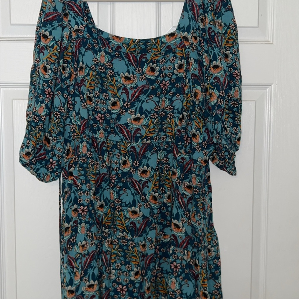 Floral Teal Women's Top